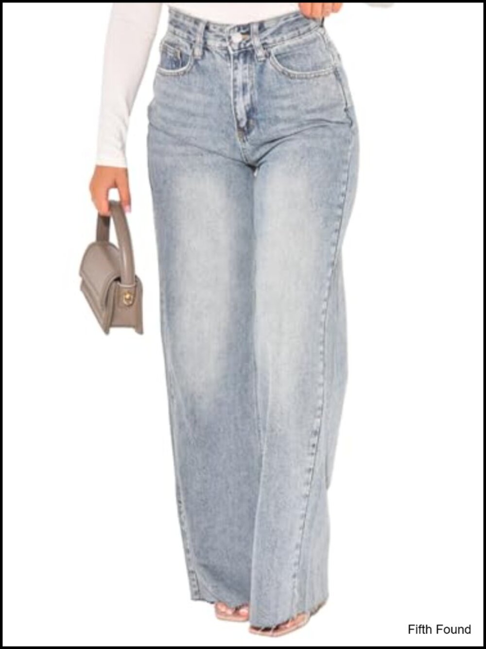 Women's High Waist Wide Straight Leg Baggy Denim Jeans Loose Boyfriend Y2K